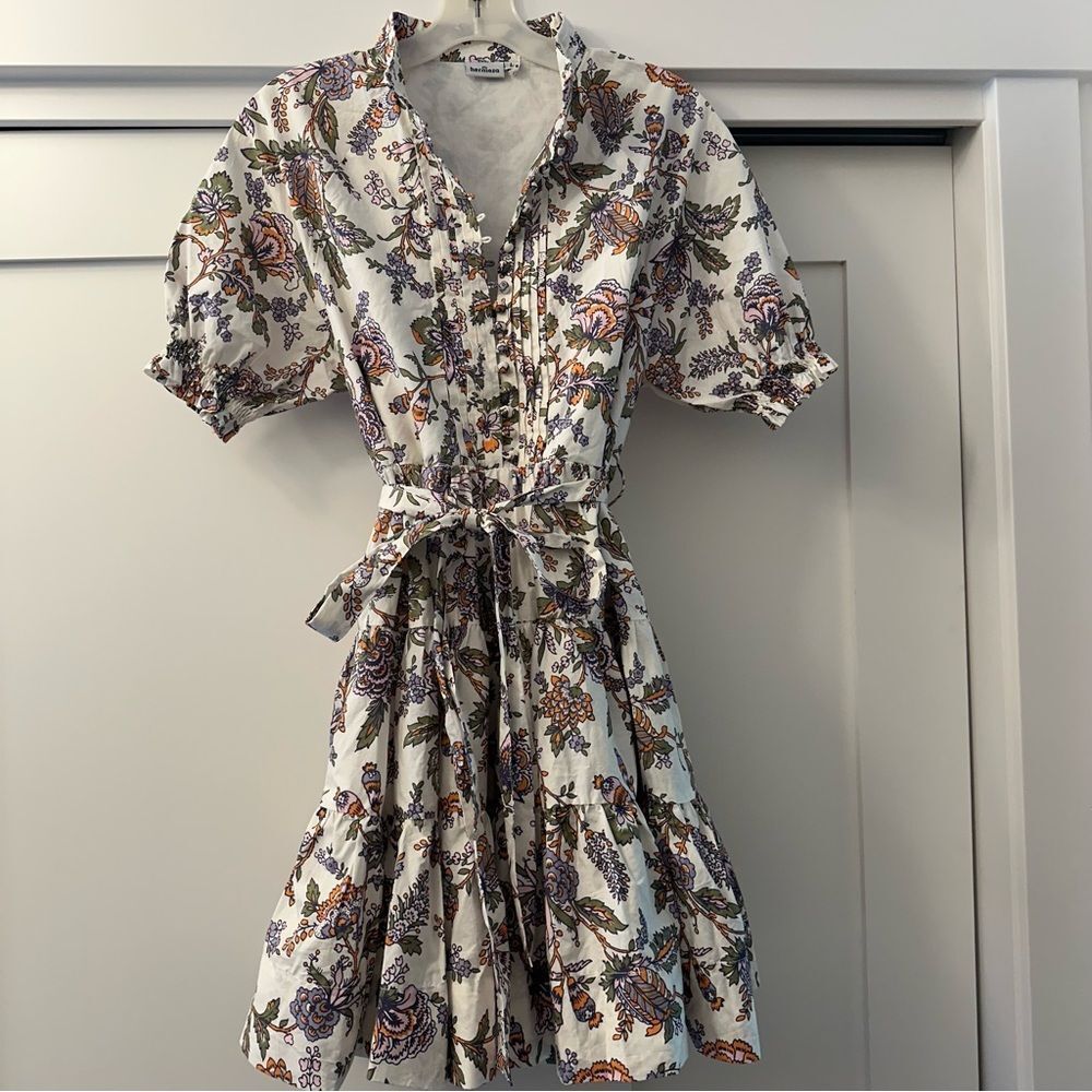 Hermoza Louisa Tunic Short Sleeve Floral Dress Size Large - Picture 2 of 14